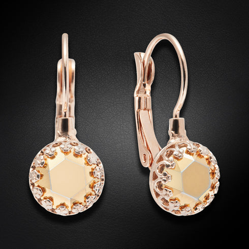 Auskarai "Vintāžš (Aurum)" su Preciosa™ kristalais